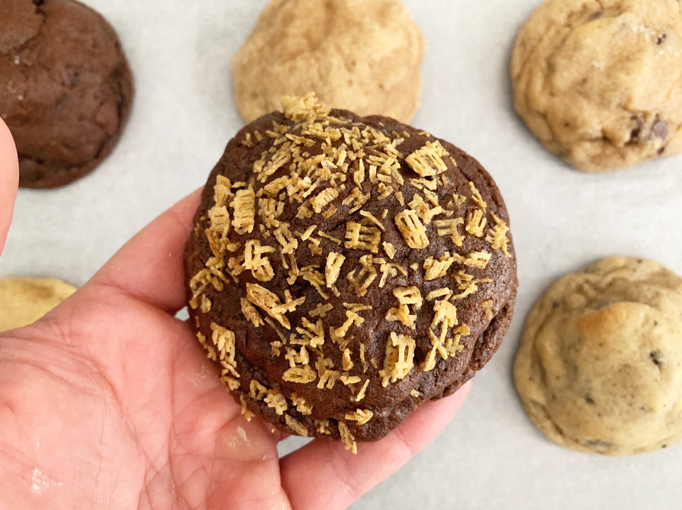 the brady double chocolate peanut butter cookie